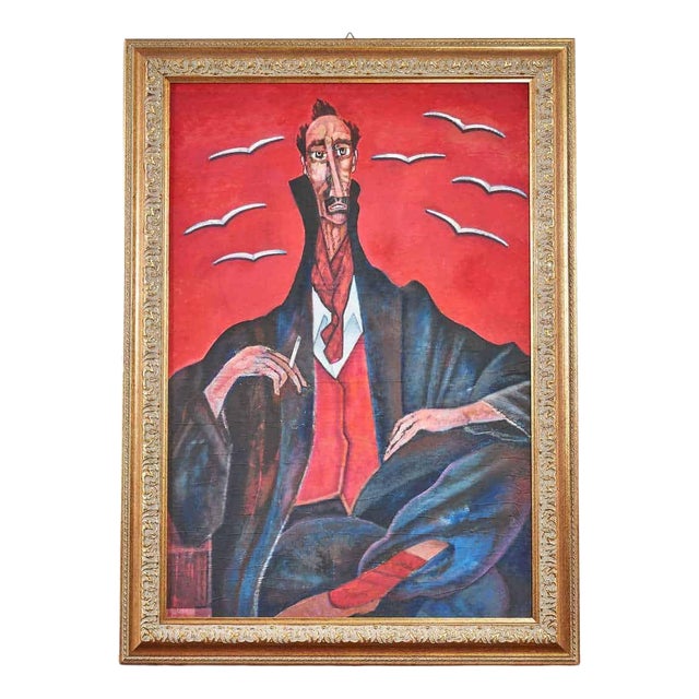 Bruno Fantini, Sailor, Mixed Technique on Paper, 2000s, Framed For Sale