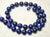 Contemporary Lapis Lazuli Beaded Necklace With Sterling Silver Lapis Clasp, 17.5 Inches For Sale - Image 3 of 8