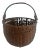Antique New England Swing Handle Basket For Sale