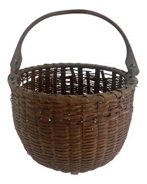 Antique New England Swing Handle Basket