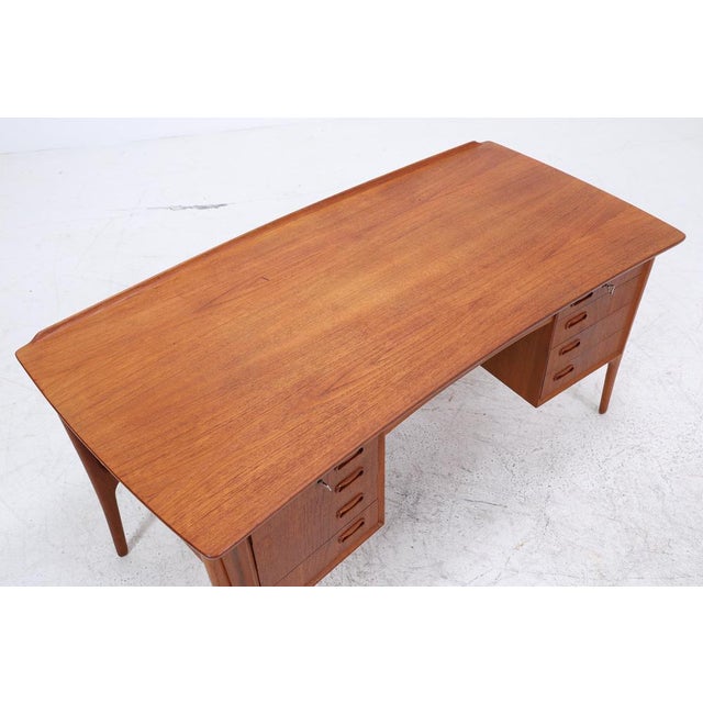 Vintage Teak Desk by Svend Aage Madsen for HP Hansen For Sale - Image 9 of 18