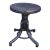 Early 20th Century Thonet Bentwood Piano Stool in Black For Sale