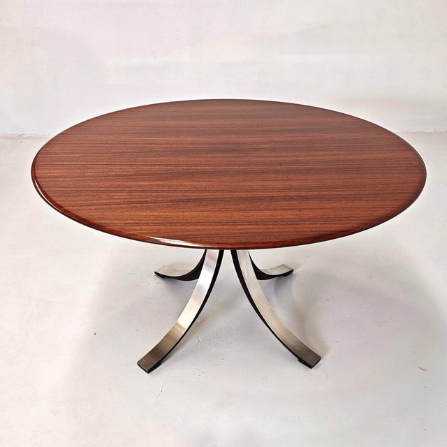 T69 Tondo Table in Teak by Osvaldo Borsani for Tecno, 1970s For Sale - Image 6 of 18