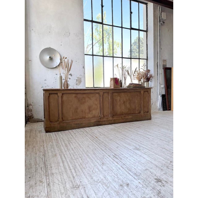 Wood Oak Trade Counter, 1950s For Sale - Image 7 of 18