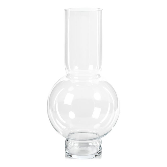 Chaumont Glass Vase, Clear For Sale