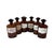 Vintage Brown Glass Bottles, 1920s, Set of 6 For Sale - Image 4 of 9