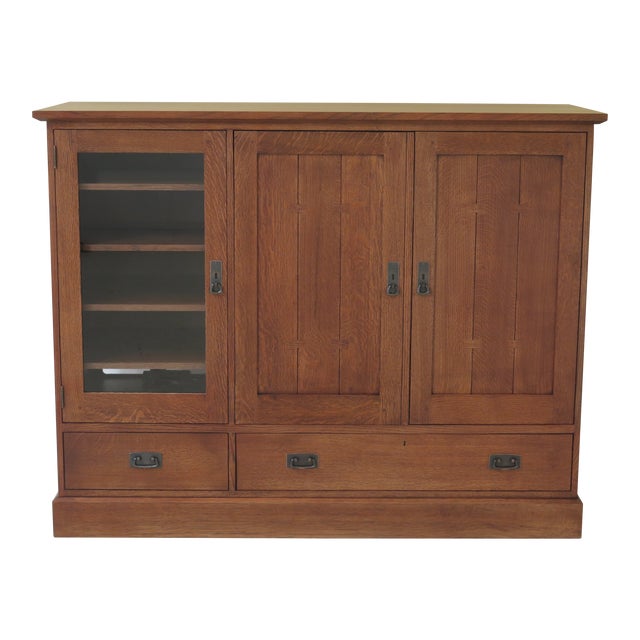 Stickley Mission Oak Arts & Crafts Style Media Chairish