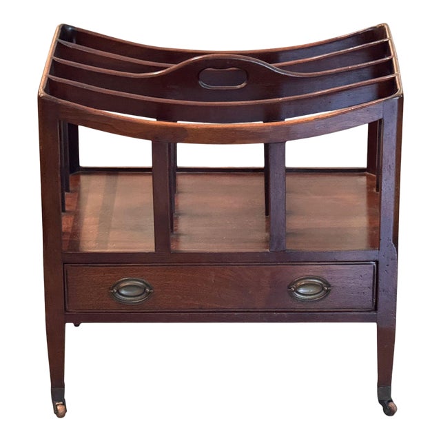 19th Century English Canterbury With Drawer For Sale