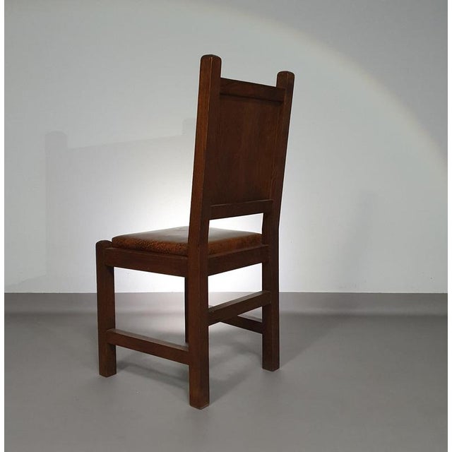 Mid-Century Brutalist Oak Chairs, Set of 6 For Sale - Image 18 of 18