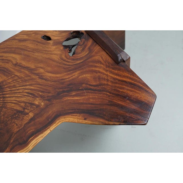 Vintage Natural Coffee Tables in Walnut, Ca 1970/1980 For Sale - Image 15 of 17