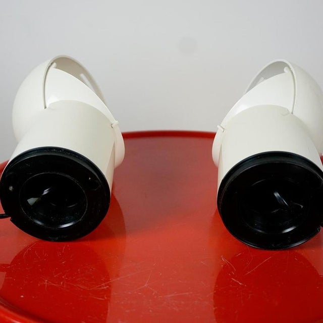 Vintage Italian Space Age Asteroidi Plastictable Lamps by Siberin Caronno, 1970s, Set of 2 For Sale - Image 6 of 10