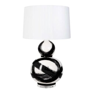 "Black Brush Stroke" Jana Bek Table Lamp For Sale