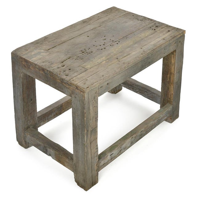 with its robust lines and deliberately refined look, this antique work table embodies the authenticity of utilitarian...