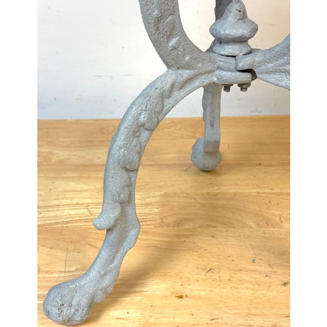 Pair Aesthetic Movement Cast Iron Garden Tabourets / Tables Possibly J.W. Fiske For Sale - Image 11 of 14