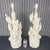 Contemporary 1990s Hand Carved Wood Cactus Lamps Finished in White Plaster - A Pair For Sale - Image 3 of 7