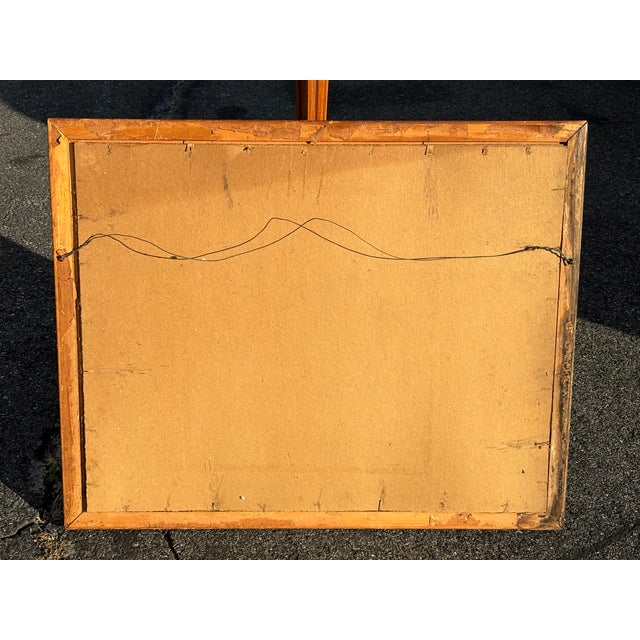 Early 20th C. Village Landscape Print on Board - In the Impressionist Style For Sale - Image 9 of 11