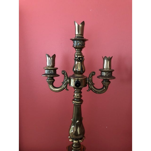 Antique Brass Oil Candelabra a Pair Chairish