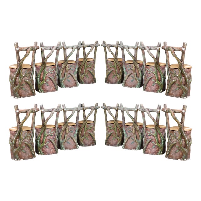 Sculptural Italian Fiberglass Dining Chair, 1950s For Sale