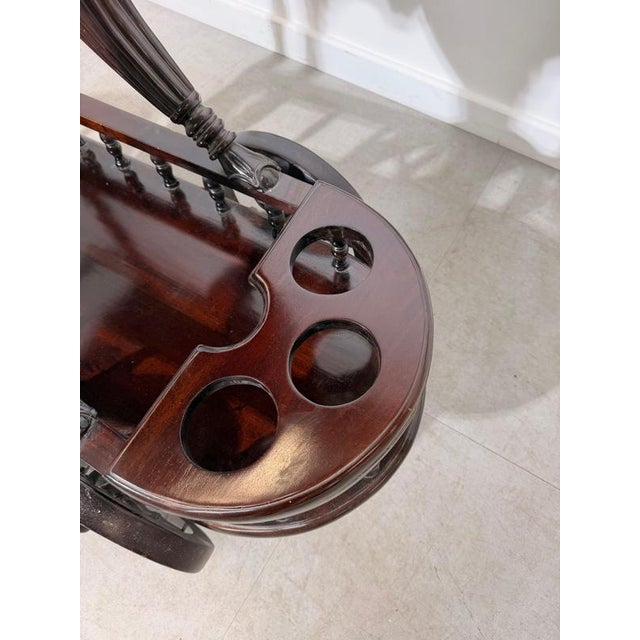 Butlers Serving Cart in Mahogany For Sale - Image 3 of 8