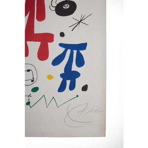 Color lithograph, signed in pencil in the lower right corner. By Joan Miró. Date: 1979. Dimensions: W 51.4 – H 66.4 cm I...