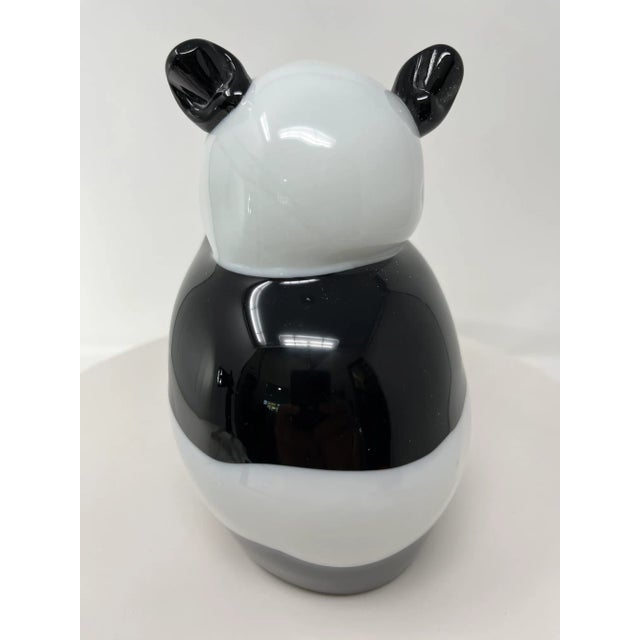 Murano Glass Panda For Sale - Image 4 of 4