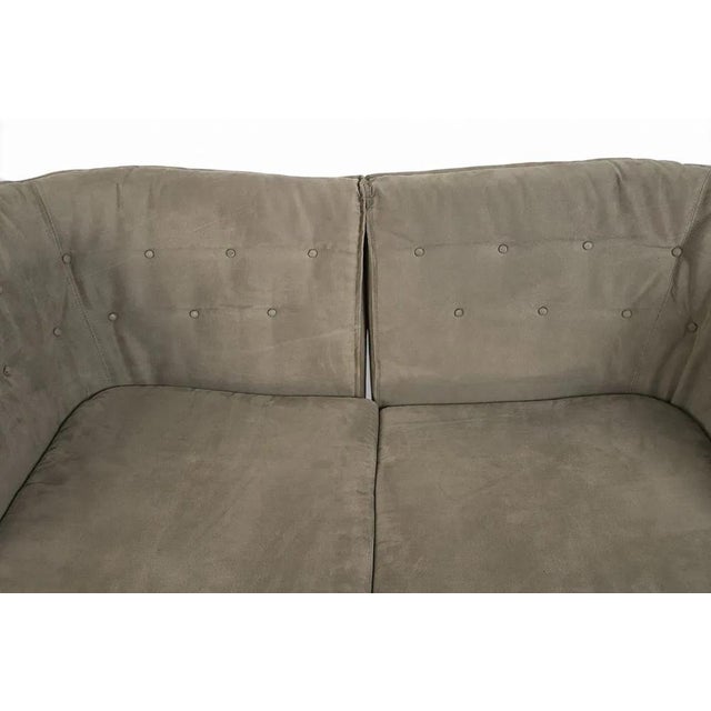 Tan Stouby Danish Modern Loveseat Sofa by W D Carstens For Sale - Image 8 of 12