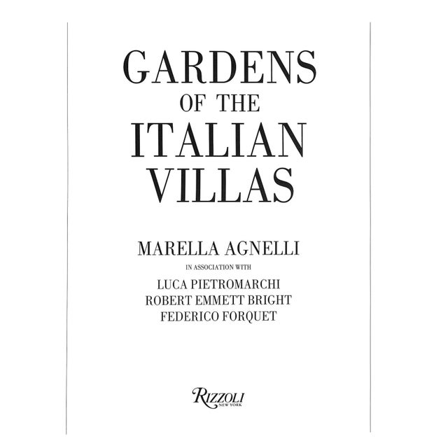 AGNELLI, Marella [221] pp. Rizzoli 1987 First Edition 11 3/4" x 9 1/2" Discusses theories of garden design, shows examples...