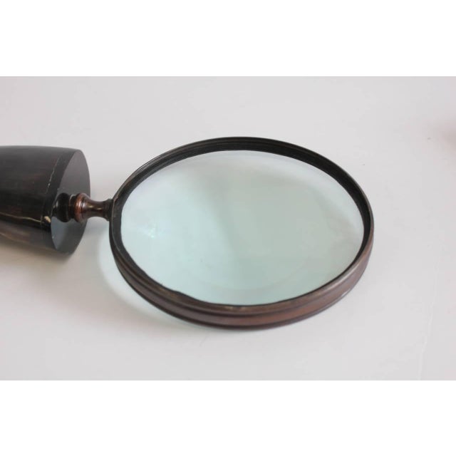 Antique Bronze and Horn Magnifying Glass Chairish