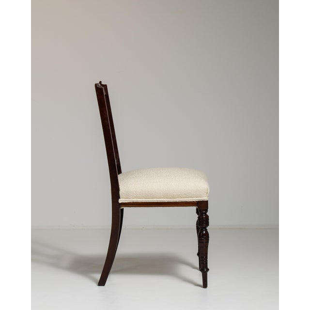 Wood 19th Century Victorian Mahogany Chair with Upholstered Seat For Sale - Image 7 of 11