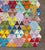 Quality Hand Stitched Cotton Triangle Feedsack Quilt From Ohio Estate For Sale - Image 4 of 18