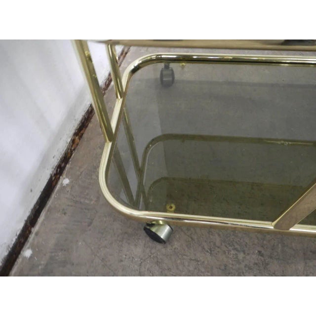 Italian Food Trolley with Glasses, 1970s For Sale - Image 10 of 12