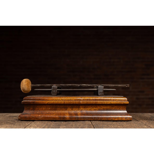 Early 20th-century five-tone railroad dinner bell chime set by J.C. Deagan, Inc. of Chicago, also identified in period...