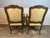 Beautiful pair of early 20th century French carved arm chairs with a very nice soft yellow fabric in like new condition....