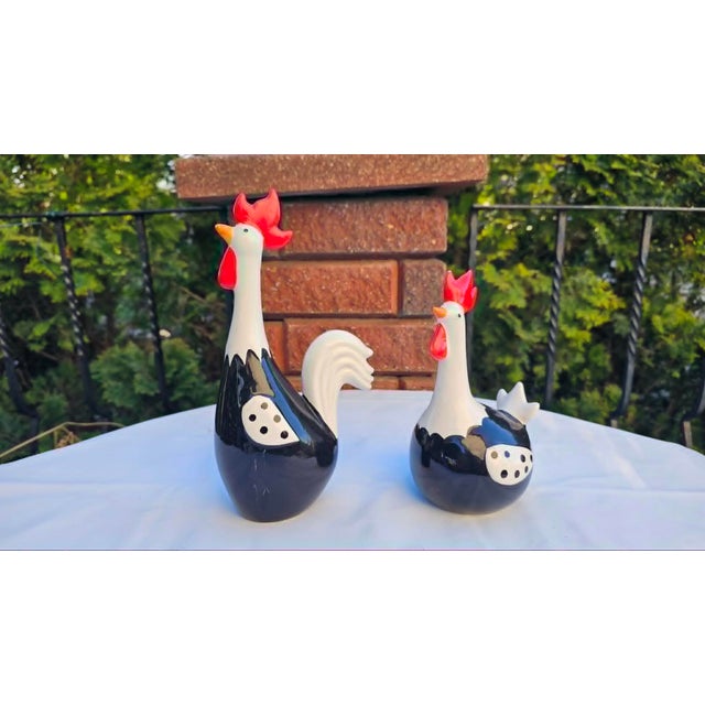 Porcelain Hen and Rooster Figurines, 1970s, Set of 2 For Sale - Image 6 of 6