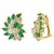 2 Ct Natural Brazilin Marquise Emerald & 1.8 Ct Diamond Clip on Earring 18 KYG For Sale - Image 15 of 18