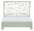 Tiffany Standard Bed Queen, Celery Green For Sale