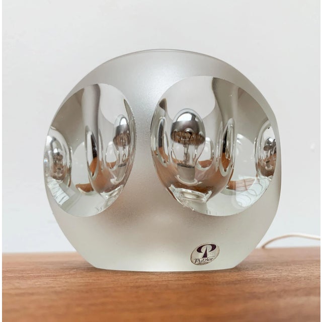 Vintage German Glass Table Lamps from Peill & Putzler, Set of 2 For Sale - Image 16 of 18