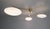 Fabio Ltd Trio Angolo Polished Brass Glossy White Glass Flush Mount by Fabio LTD For Sale - Image 4 of 7