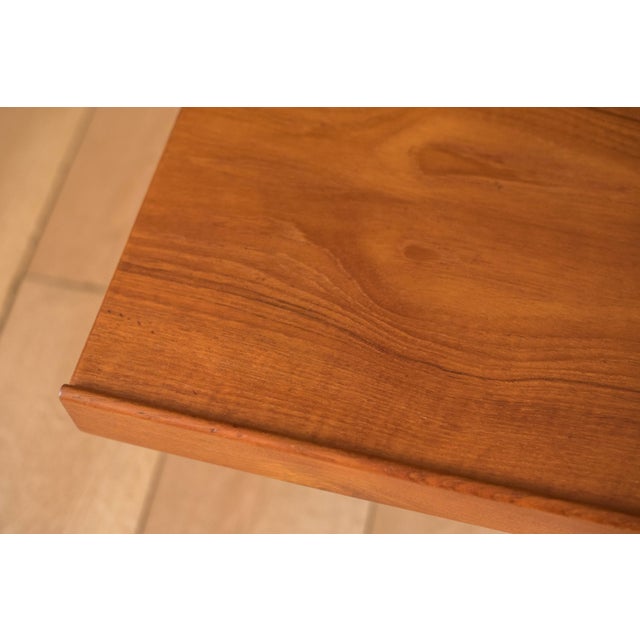 Vintage Scandinavian Low Teak Bruksbo Krobo Bench by Torbjørn Afdal for Bruksbo For Sale - Image 9 of 13