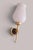 Vintage Wall Sconces in Brass and Opaline Glass from Arlus, 1950s, Set of 2 For Sale - Image 9 of 18