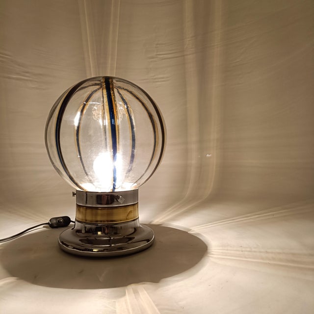 Italian Table Lamp attributed to Toni Zuccheri, 1970s For Sale - Image 9 of 11