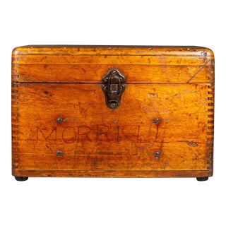 Vintage Transit Level Scope and Wooden Case, Circa 1950 For Sale