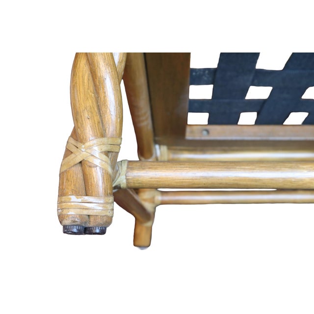Vintage McGuire Bamboo Twist Couch For Sale - Image 9 of 11