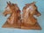 1990s Vintage MCM Exquisite Beechwood Hand Carved Horse Head Bookends-Pair For Sale - Image 5 of 8