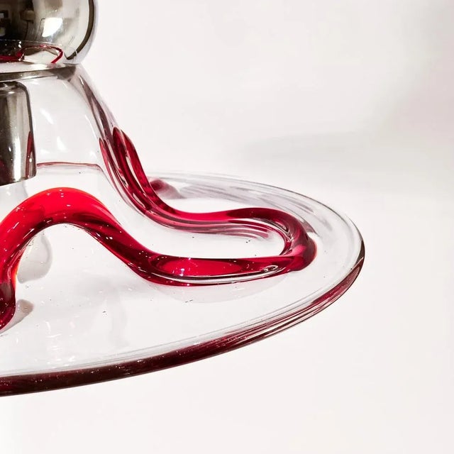 Italian Postmodern Murano Glass Pendant Lamp from Seguso Vetri d'Arte, 1980s For Sale - Image 11 of 13