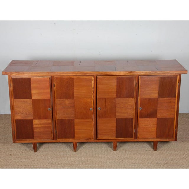 Large Modernist Sideboard in Wood, 1950s, in Good conditions. Designed 1950 to 1959