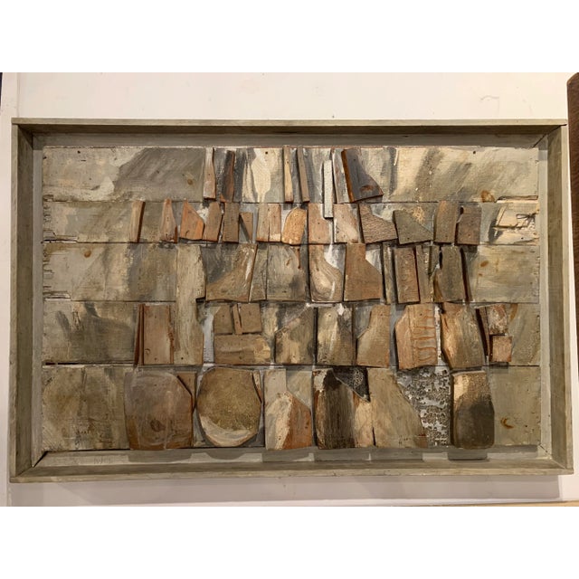 Mid 20th Century Modernist Woodcut Assemblage from Provincetown Massachusites.