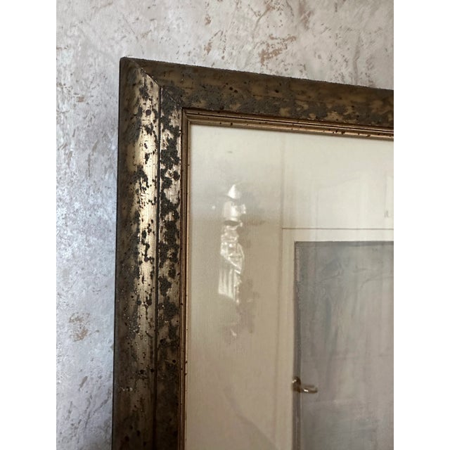 Ludwig O.Holberg Art Deco Lady Watercolor For Sale - Image 10 of 10