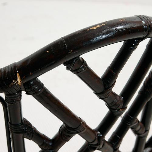 Metal and Bamboo Chairs, 1970s, Set of 6 For Sale - Image 9 of 18