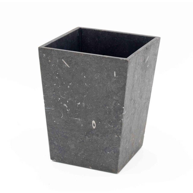 Collection of Six Duvall Atelier "Luxor" Marble Accessories, comprising: a canister, two rectangular trays, tissue box...
